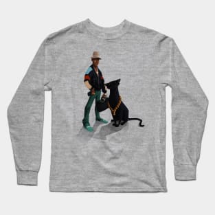 walking with a panther Long Sleeve T-Shirt